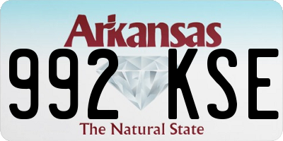 AR license plate 992KSE