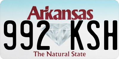 AR license plate 992KSH