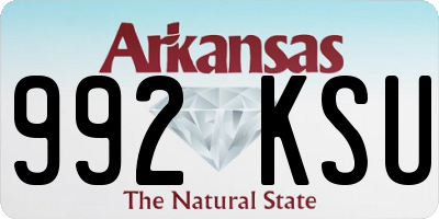 AR license plate 992KSU