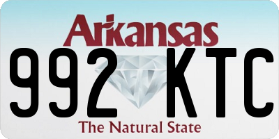 AR license plate 992KTC