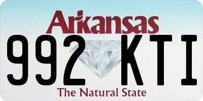AR license plate 992KTI