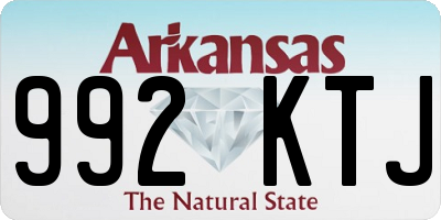 AR license plate 992KTJ