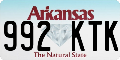 AR license plate 992KTK
