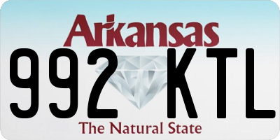 AR license plate 992KTL