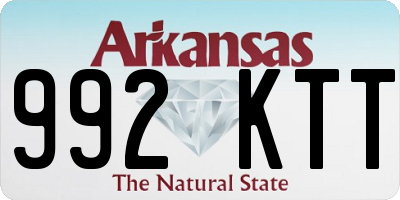 AR license plate 992KTT