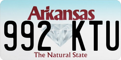 AR license plate 992KTU
