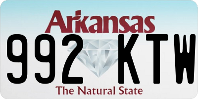 AR license plate 992KTW