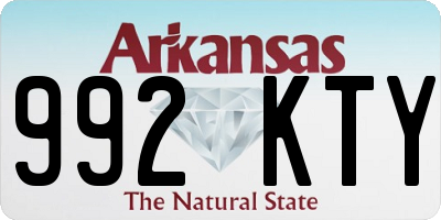 AR license plate 992KTY