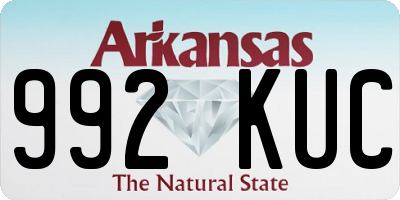 AR license plate 992KUC