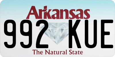 AR license plate 992KUE