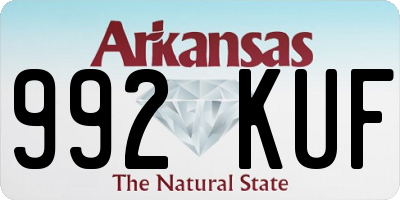 AR license plate 992KUF