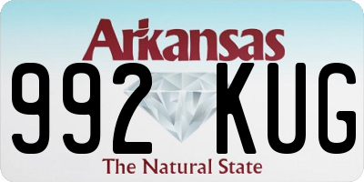 AR license plate 992KUG
