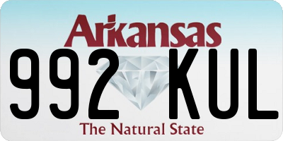 AR license plate 992KUL