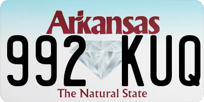 AR license plate 992KUQ