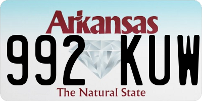 AR license plate 992KUW