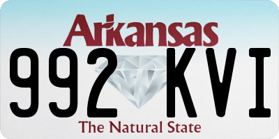 AR license plate 992KVI