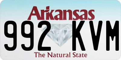 AR license plate 992KVM