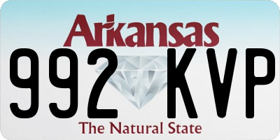AR license plate 992KVP