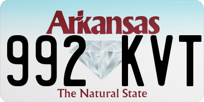 AR license plate 992KVT