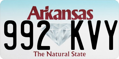 AR license plate 992KVY