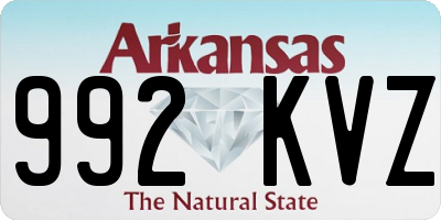 AR license plate 992KVZ