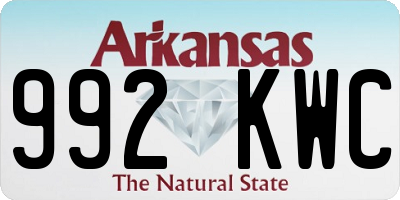 AR license plate 992KWC