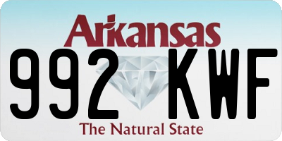 AR license plate 992KWF