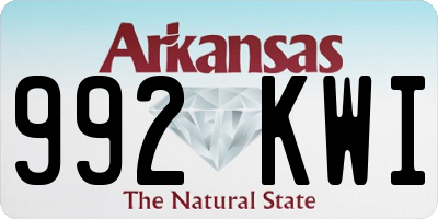 AR license plate 992KWI