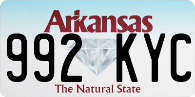 AR license plate 992KYC
