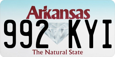 AR license plate 992KYI