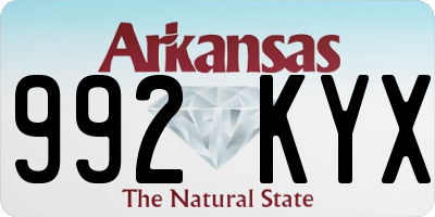 AR license plate 992KYX