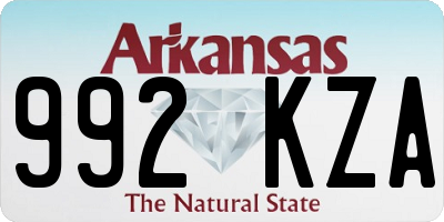 AR license plate 992KZA