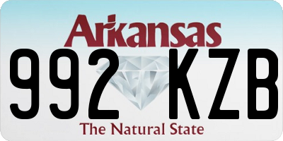 AR license plate 992KZB
