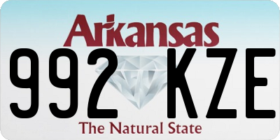 AR license plate 992KZE