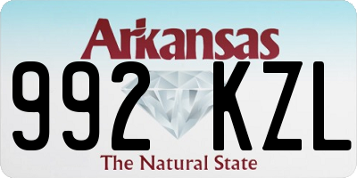 AR license plate 992KZL