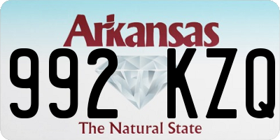 AR license plate 992KZQ