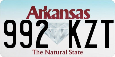 AR license plate 992KZT