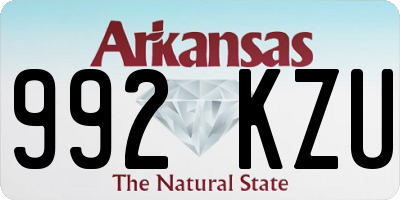 AR license plate 992KZU