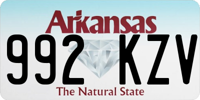 AR license plate 992KZV