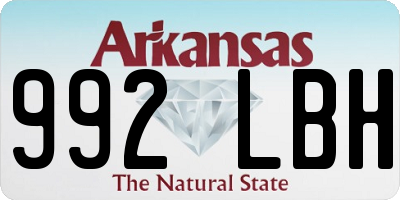 AR license plate 992LBH