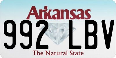 AR license plate 992LBV