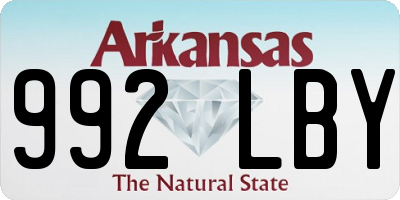 AR license plate 992LBY