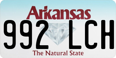 AR license plate 992LCH