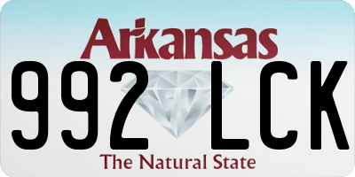 AR license plate 992LCK