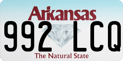 AR license plate 992LCQ