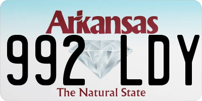 AR license plate 992LDY