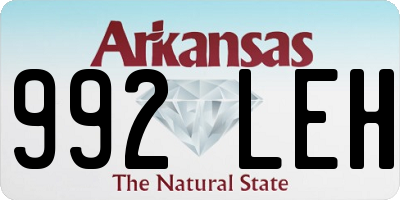 AR license plate 992LEH