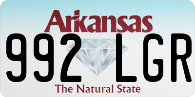 AR license plate 992LGR