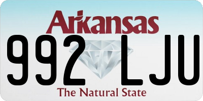 AR license plate 992LJU