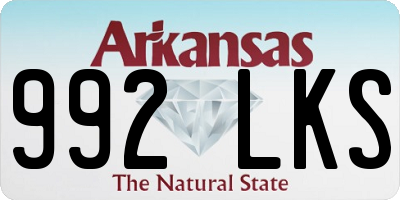 AR license plate 992LKS